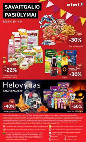 RIMI akcijų leidinys Nr. 44 nuo spalio 27 d.