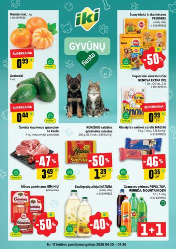 IKI akcijų leidinys Nr. 17 nuo balandžio 20 d.