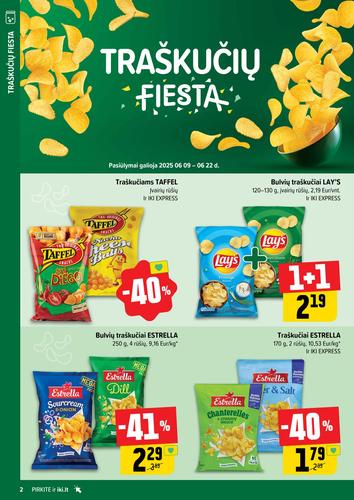 IKI akcijų leidinys "Traškučių fiesta" nuo birželio 9 d.