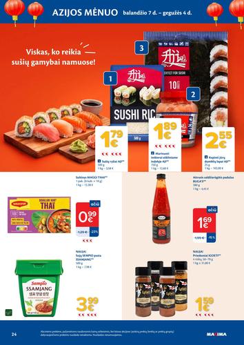 MAXIMA akcijų leidinys "AČIŪ akcijų  Nr. 16" nuo balandžio 14 d.