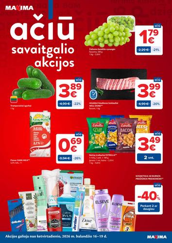 MAXIMA akcijų leidinys "AČIŪ akcijų  Nr. 16" nuo balandžio 14 d.