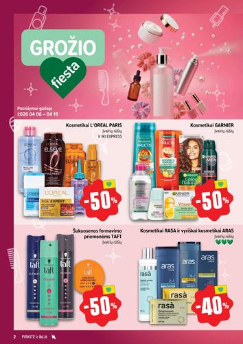 IKI akcijų leidinys "Grožio fiesta" nuo balandžio 6 d.