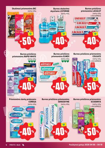 IKI akcijų leidinys "Grožio fiesta" nuo balandžio 6 d.