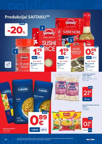 MAXIMA akcijų leidinys Nr. 31 nuo liepos 28 d.