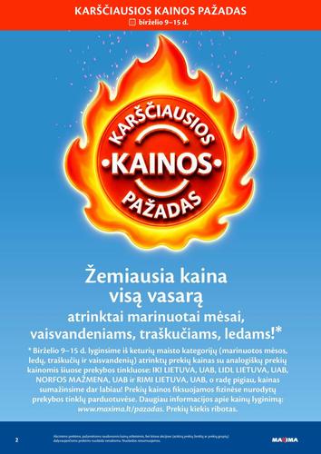 MAXIMA akcijų leidinys "AČIŪ savaitinis  Nr. 24" nuo birželio 9 d.