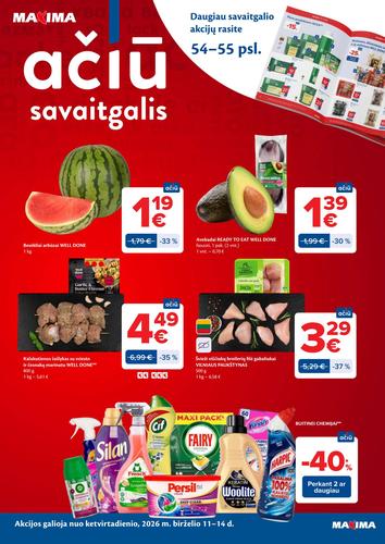 MAXIMA akcijų leidinys "AČIŪ savaitinis  Nr. 24" nuo birželio 9 d.