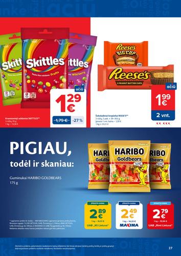 MAXIMA akcijų leidinys Nr. 38 nuo rugsėjo 15 d.