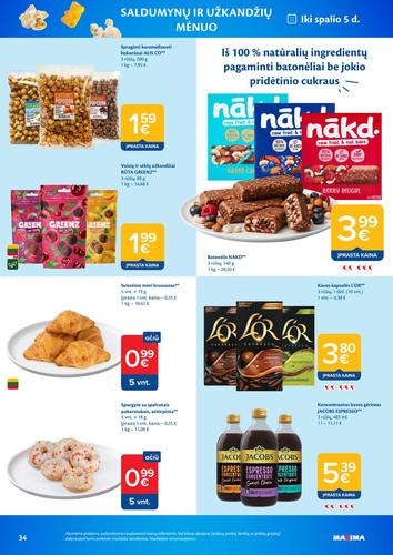 MAXIMA akcijų leidinys Nr. 38 nuo rugsėjo 15 d.