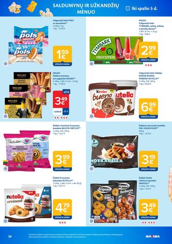 MAXIMA akcijų leidinys Nr. 38 nuo rugsėjo 15 d.