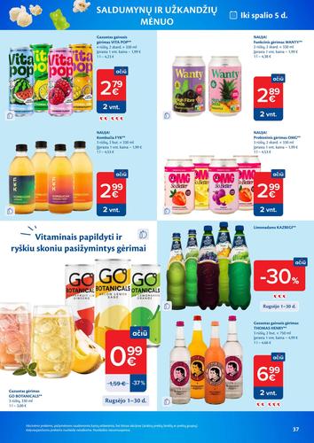 MAXIMA akcijų leidinys Nr. 38 nuo rugsėjo 15 d.