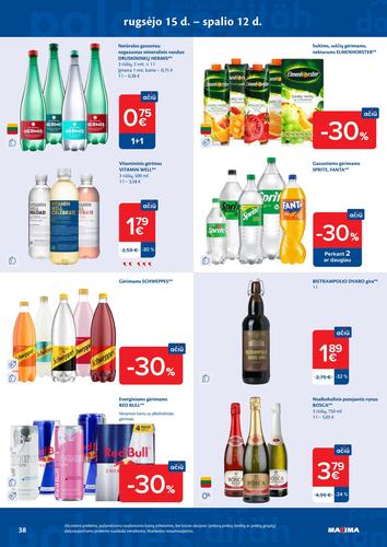 MAXIMA akcijų leidinys Nr. 38 nuo rugsėjo 15 d.