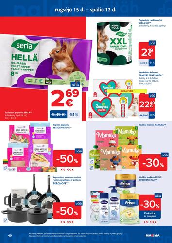 MAXIMA akcijų leidinys Nr. 38 nuo rugsėjo 15 d.