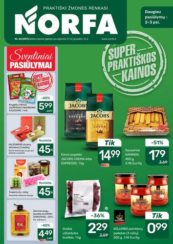 NORFA akcijų leidinys Nr. 25 nuo lapkričio 27 d.