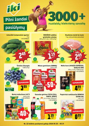 IKI akcijų leidinys Nr. 22 nuo gegužės 25 d.