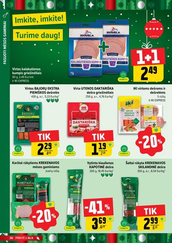 IKI akcijų leidinys Nr. 49 nuo gruodžio 1 d.