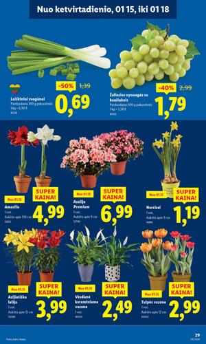 LIDL maisto akcijų leidinys nuo sausio 12 d.