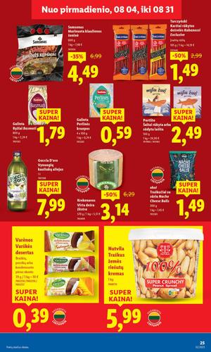 LIDL maisto akcijų leidinys nuo rugpjūčio 4 d.
