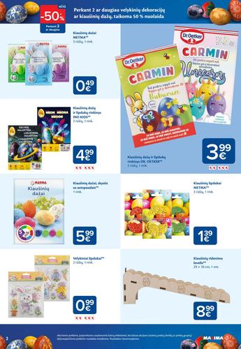 MAXIMA akcijų leidinys "VELYKŲ MĖNUO" nuo kovo 3 d.