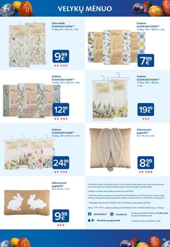 MAXIMA akcijų leidinys "VELYKŲ MĖNUO" nuo kovo 3 d.