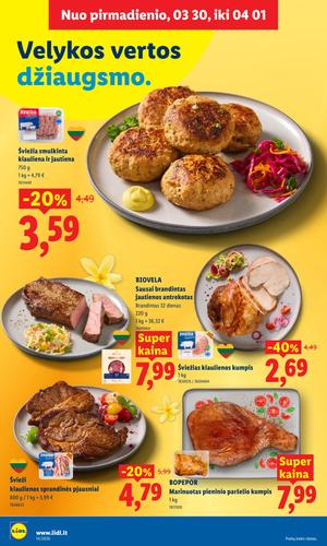 LIDL maisto akcijų leidinys nuo kovo 30 d.