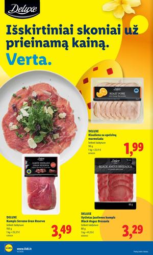 LIDL maisto akcijų leidinys nuo kovo 30 d.