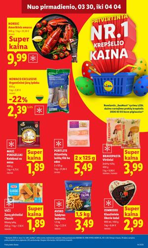 LIDL maisto akcijų leidinys nuo kovo 30 d.