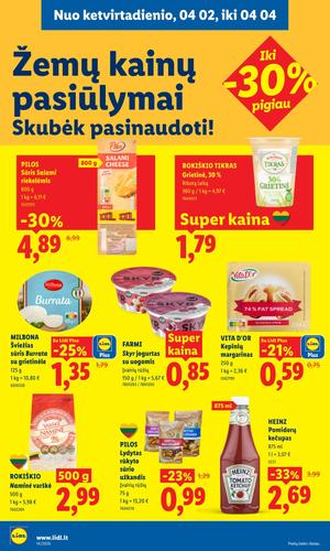 LIDL maisto akcijų leidinys nuo kovo 30 d.