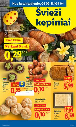 LIDL maisto akcijų leidinys nuo kovo 30 d.