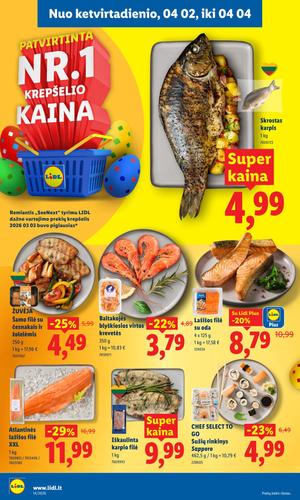 LIDL maisto akcijų leidinys nuo kovo 30 d.
