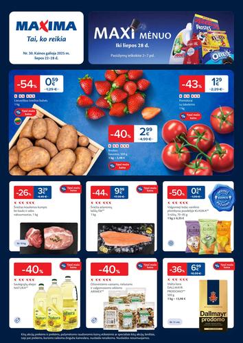 MAXIMA akcijų leidinys Nr. 30 nuo liepos 22 d.
