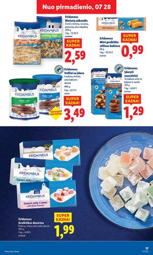 LIDL maisto akcijų leidinys nuo liepos 28 d.