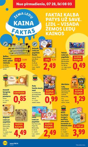 LIDL maisto akcijų leidinys nuo liepos 28 d.
