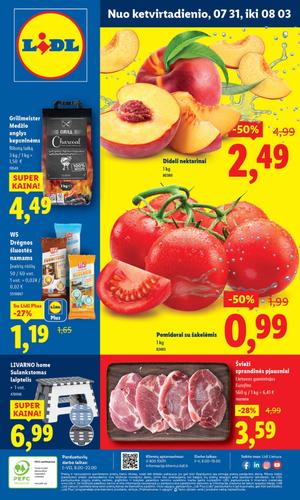 LIDL maisto akcijų leidinys nuo liepos 28 d.