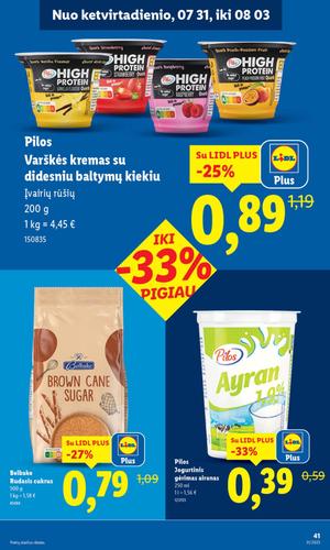 LIDL maisto akcijų leidinys nuo liepos 28 d.