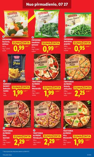 LIDL maisto akcijų leidinys nuo liepos 27 d.