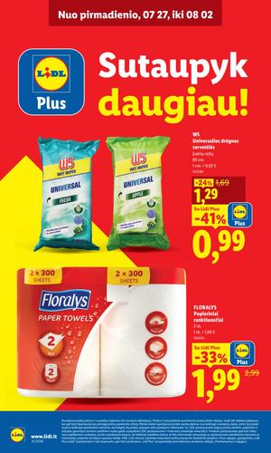 LIDL maisto akcijų leidinys nuo liepos 27 d.