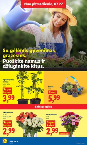 LIDL maisto akcijų leidinys nuo liepos 27 d.