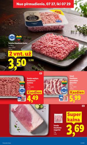 LIDL maisto akcijų leidinys nuo liepos 27 d.