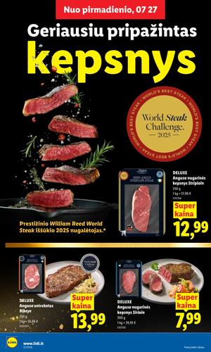 LIDL maisto akcijų leidinys nuo liepos 27 d.