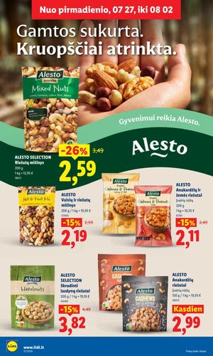 LIDL maisto akcijų leidinys nuo liepos 27 d.