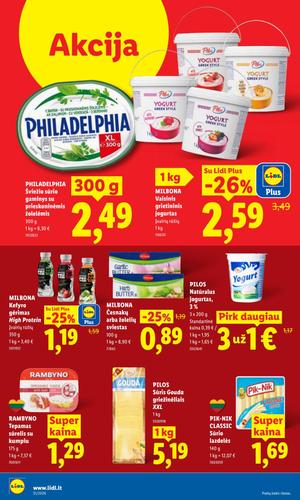LIDL maisto akcijų leidinys nuo liepos 27 d.