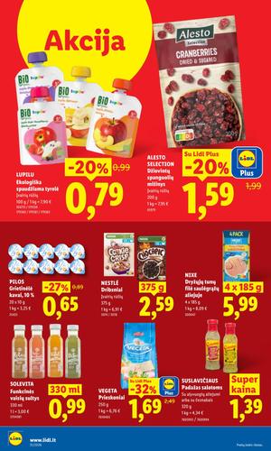 LIDL maisto akcijų leidinys nuo liepos 27 d.