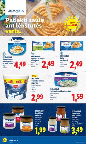 LIDL maisto akcijų leidinys nuo liepos 27 d.