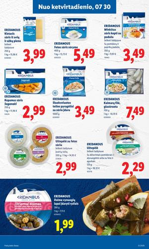 LIDL maisto akcijų leidinys nuo liepos 27 d.