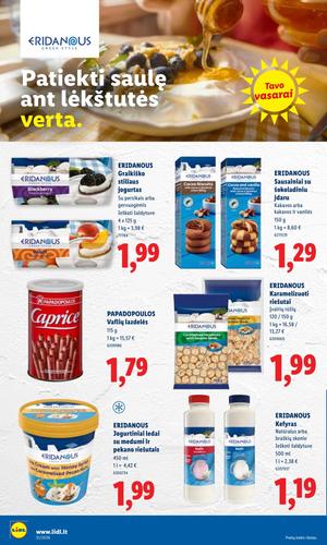 LIDL maisto akcijų leidinys nuo liepos 27 d.