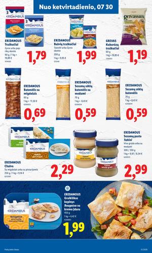 LIDL maisto akcijų leidinys nuo liepos 27 d.