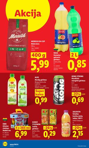 LIDL maisto akcijų leidinys nuo liepos 27 d.