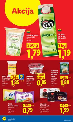 LIDL maisto akcijų leidinys nuo liepos 27 d.