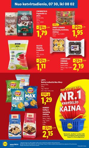 LIDL maisto akcijų leidinys nuo liepos 27 d.