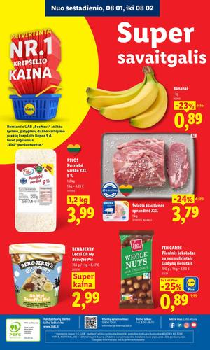 LIDL maisto akcijų leidinys nuo liepos 27 d.